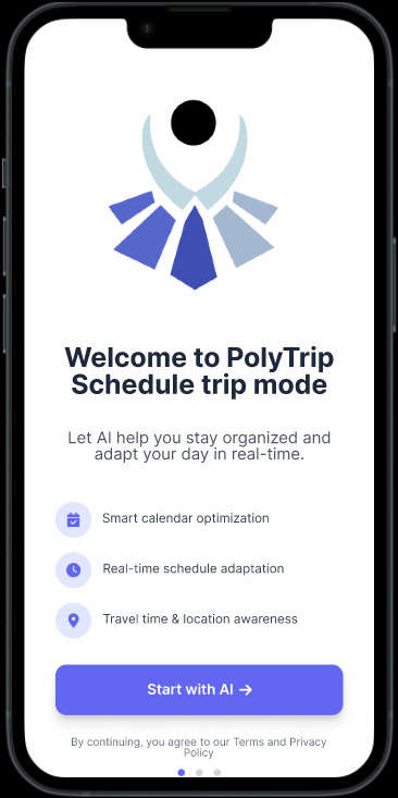 AI Schedule Recommendation GIF